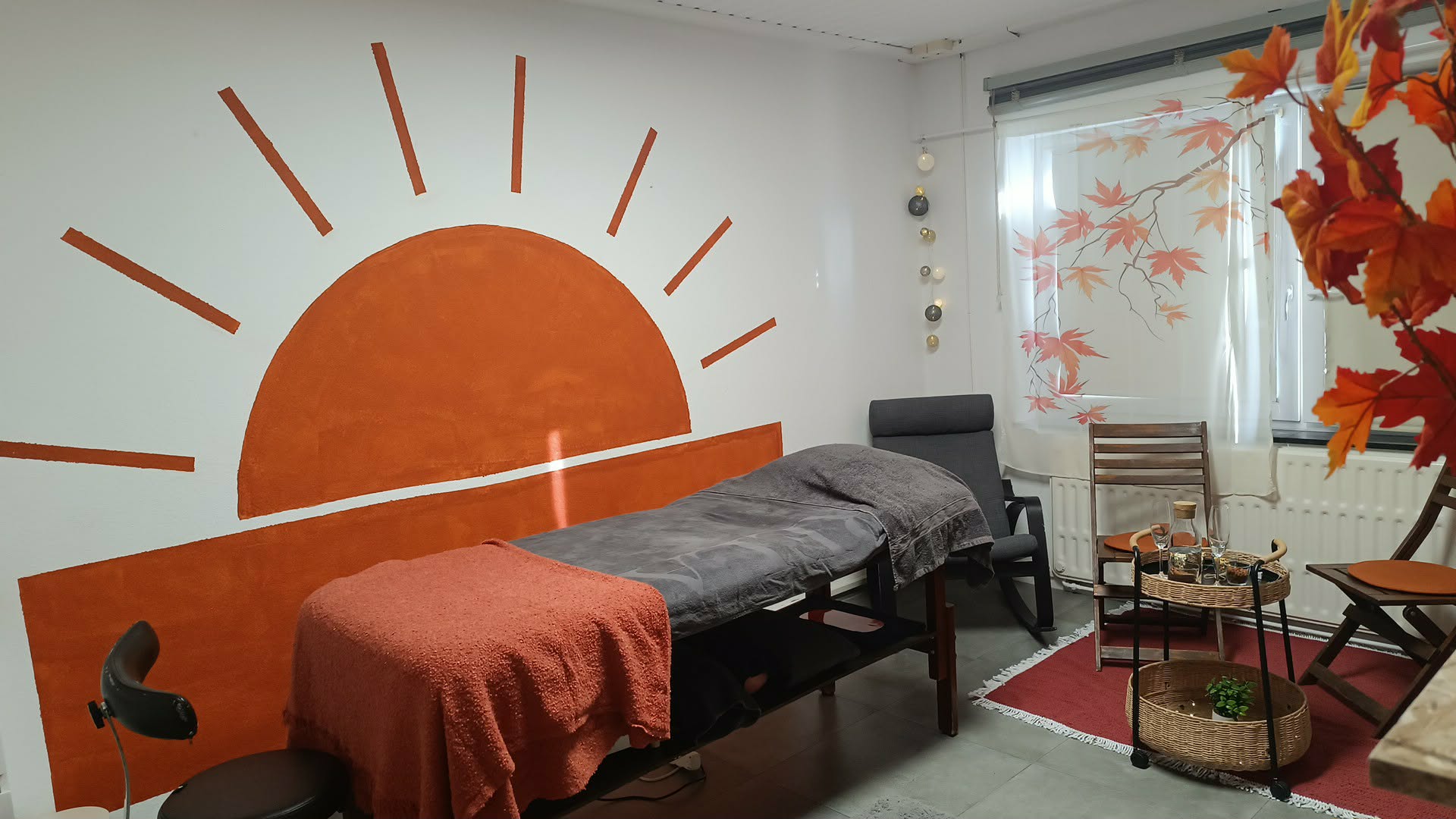 Table de massage dans le cabinet Mise aux Points à Herve